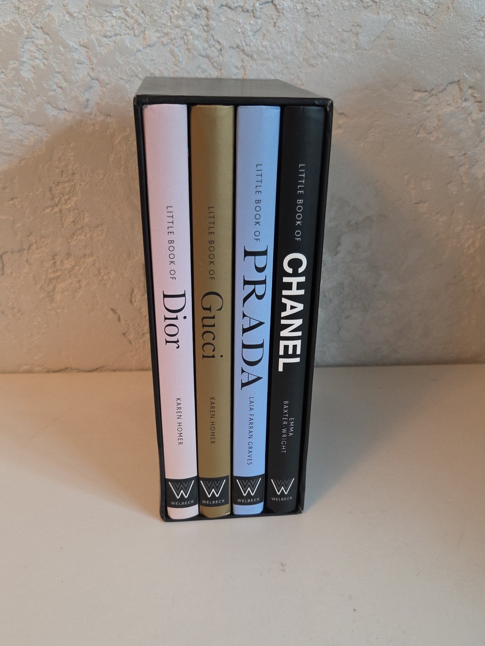 Little Book Set of 4: Dior Gucci Prada Chanel - Pastel Spines - Picture 1 of 3